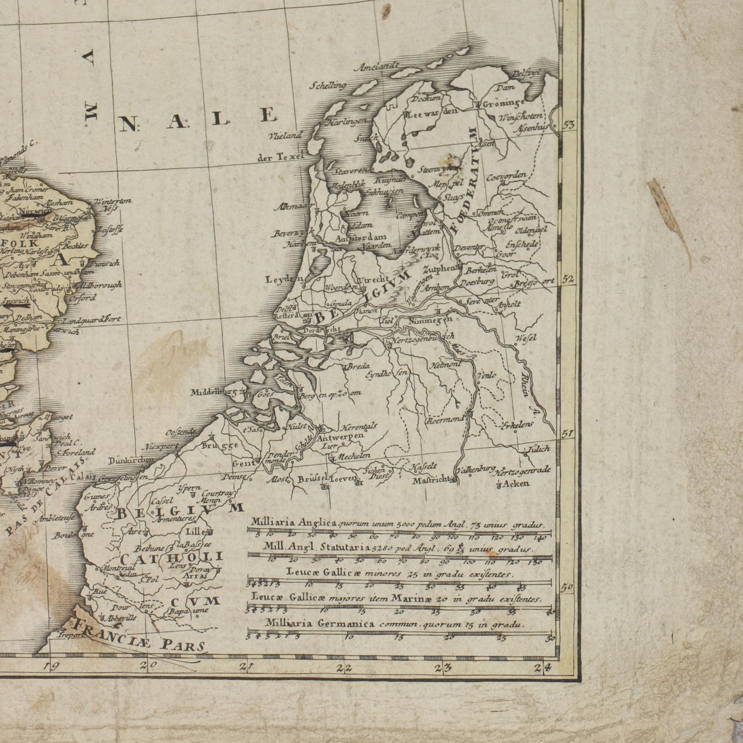 KARTA Storbrittanien Och Irland Johann Babtist Homann 1749