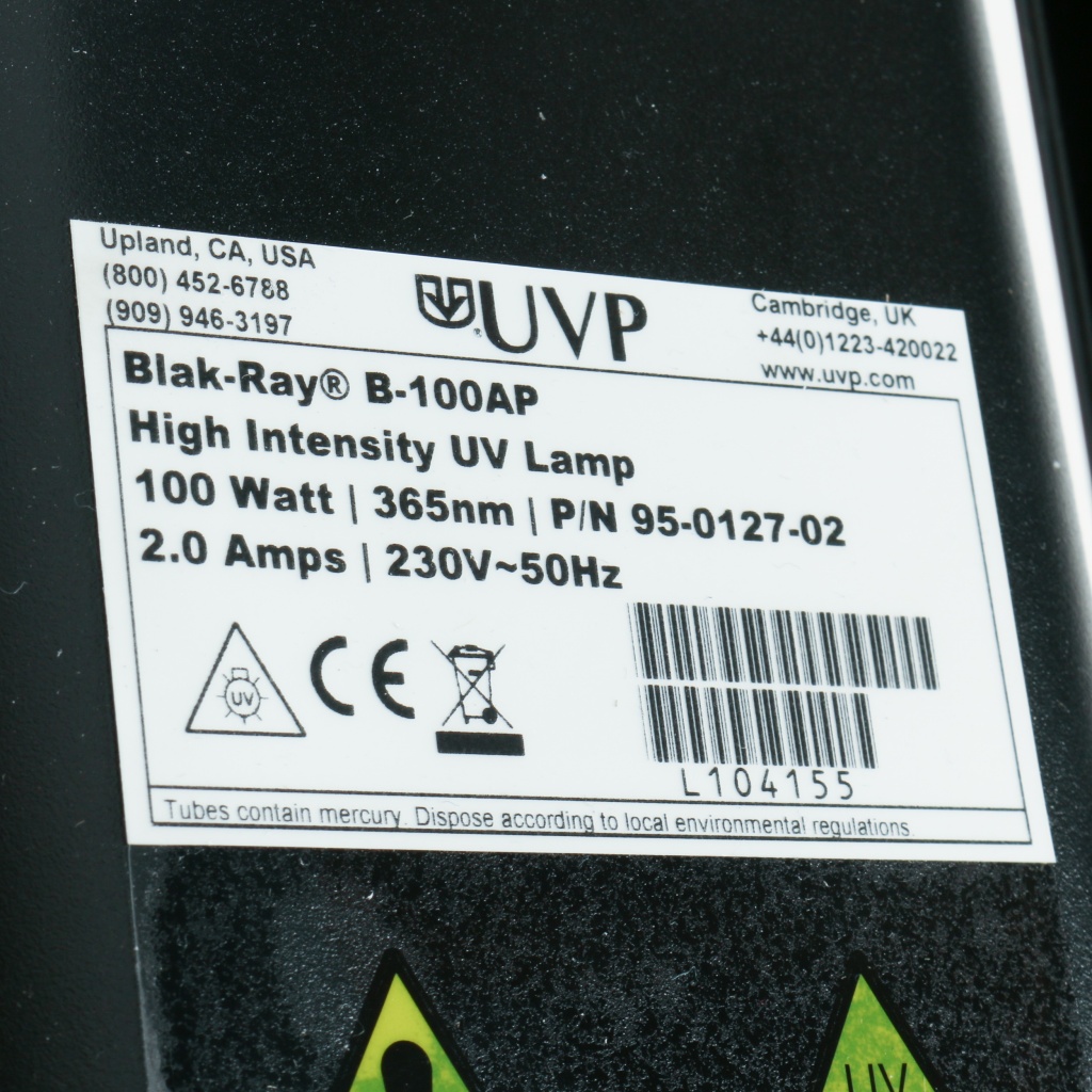 ULTRAVIOLET LAMPA UVP Blak-Ray B-100AP